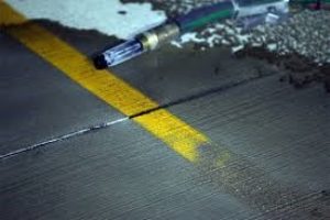 Paint striping easily removed from concrete
