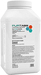 PURTABS 13.1 disinfecting sanitizing tablets