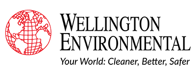 Wellington Environmental logo with tagline