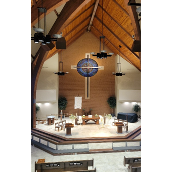 The beautiful altar area at a local church.